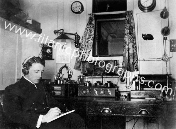 The Marconi radio room of the Olympic.